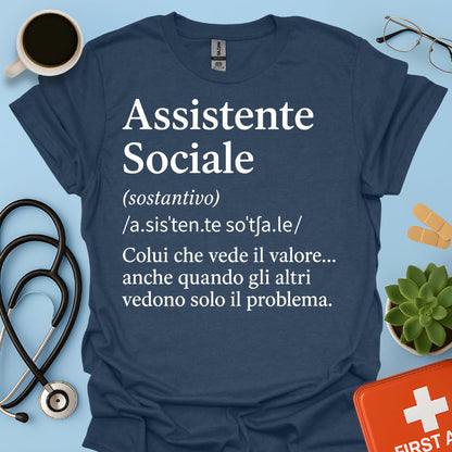 Maglietta Definizione Assistente Sociale
