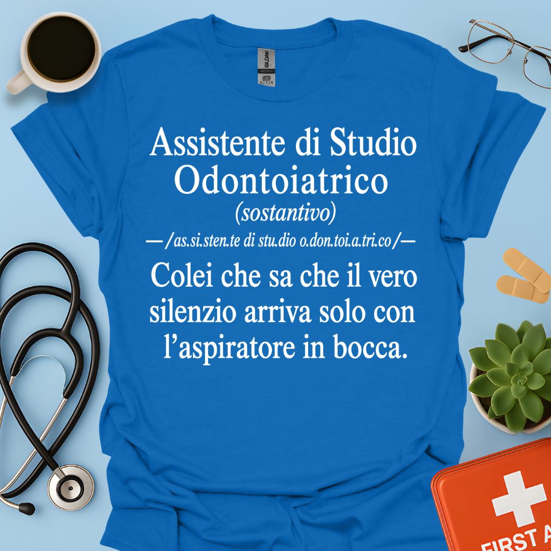 Maglietta Definizione ASO – Regalo Divertente Assistente Studio Odontoiatrico