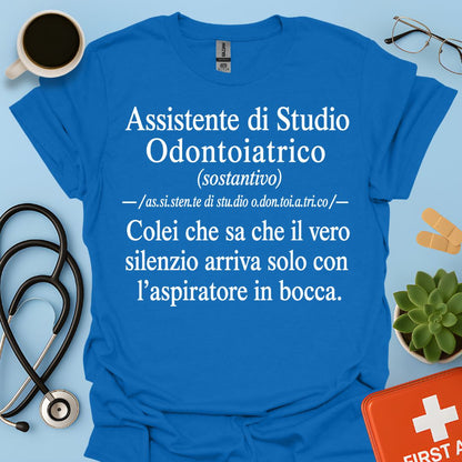 Maglietta Definizione ASO – Regalo Divertente Assistente Studio Odontoiatrico