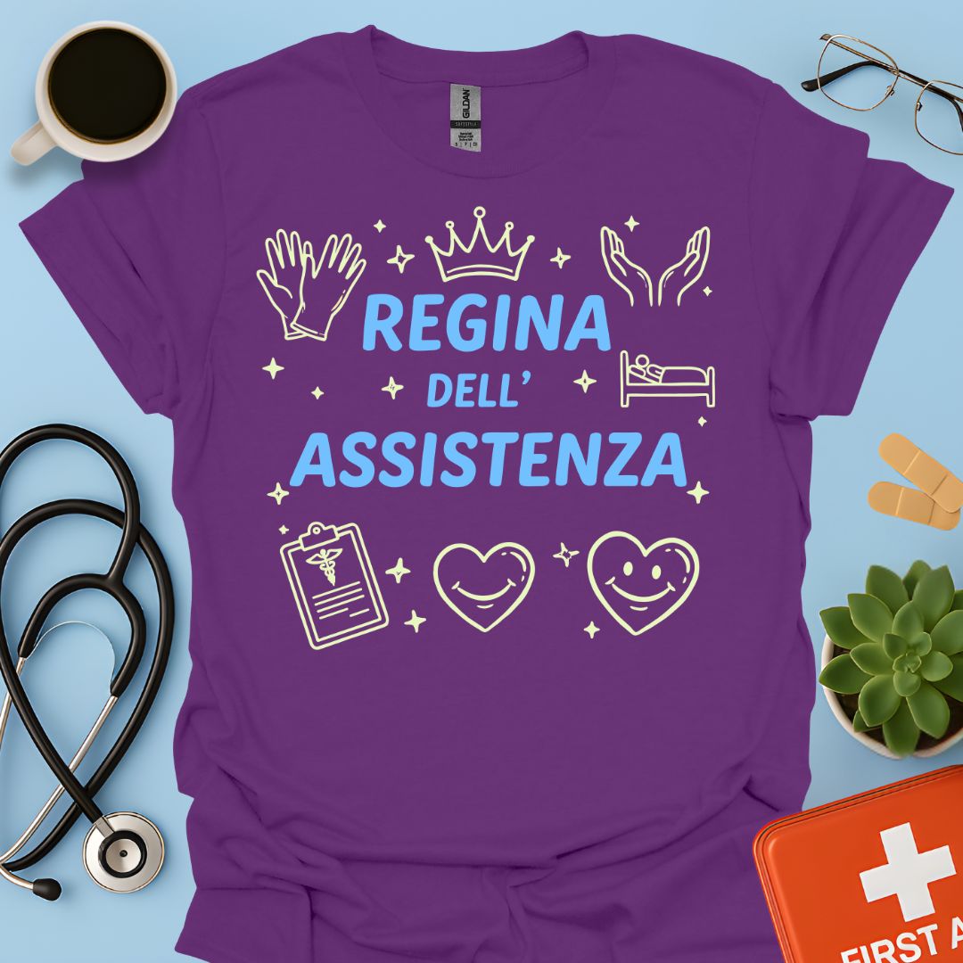 Regina dell'Assistenza - Maglietta per OSS, OSA e Infermiere di Cure Primarie