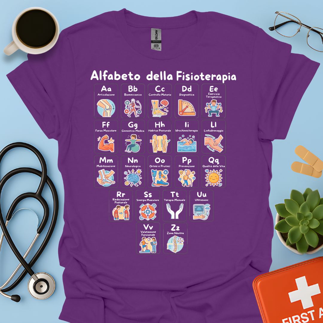 Maglietta Alfabeto Fisioterapia