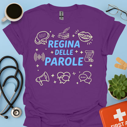 Regina delle Parole - Maglietta Logopedista