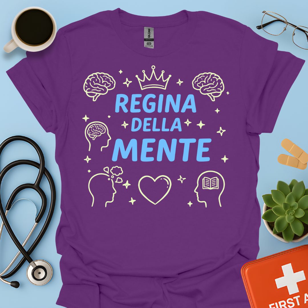 Regina della Mente - Maglietta Psicologa e Psichiatra