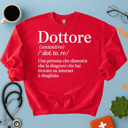 Felpa Definizione Dottore Medico