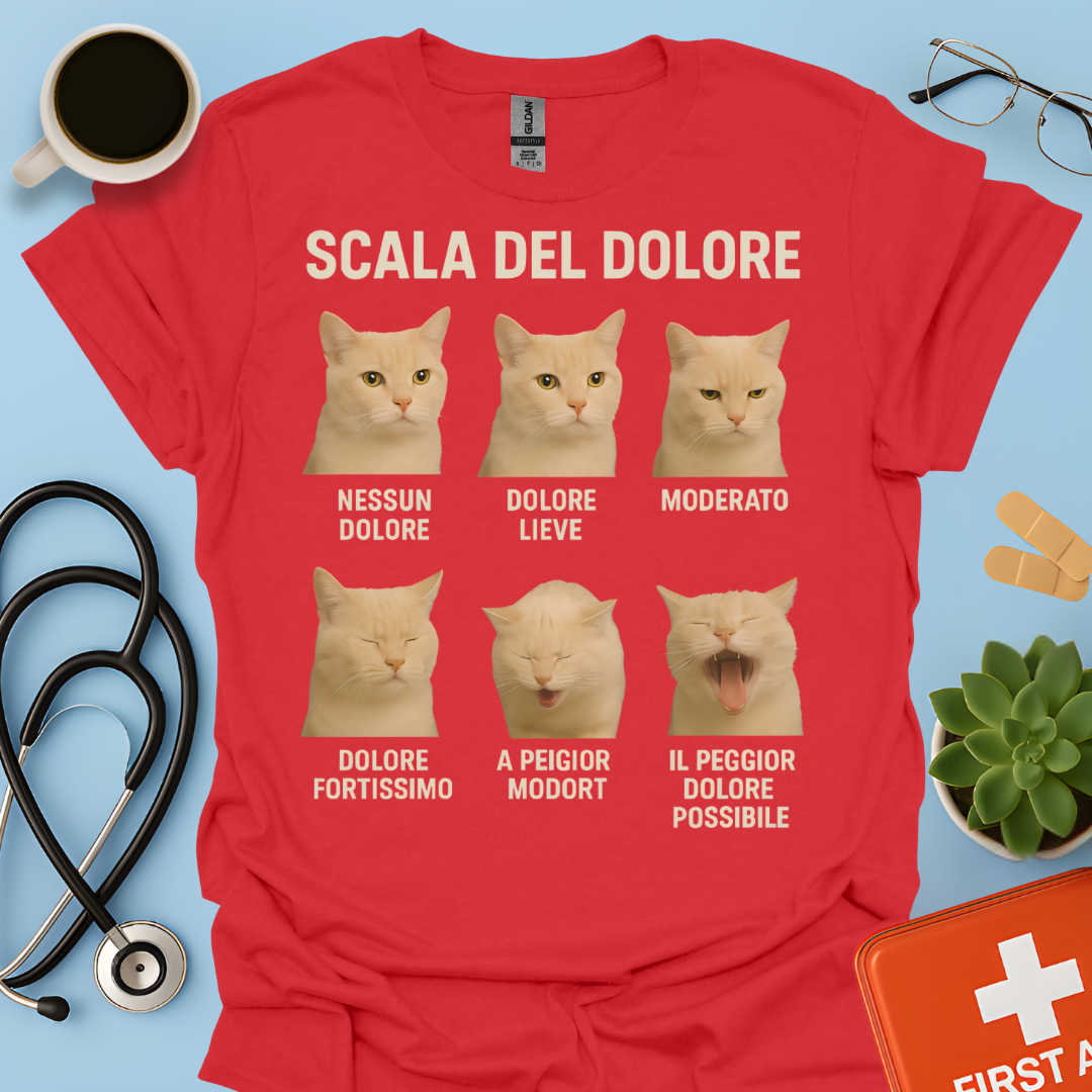 Scala del Dolore dei Gatti - Infermiera Anestesista Maglietta