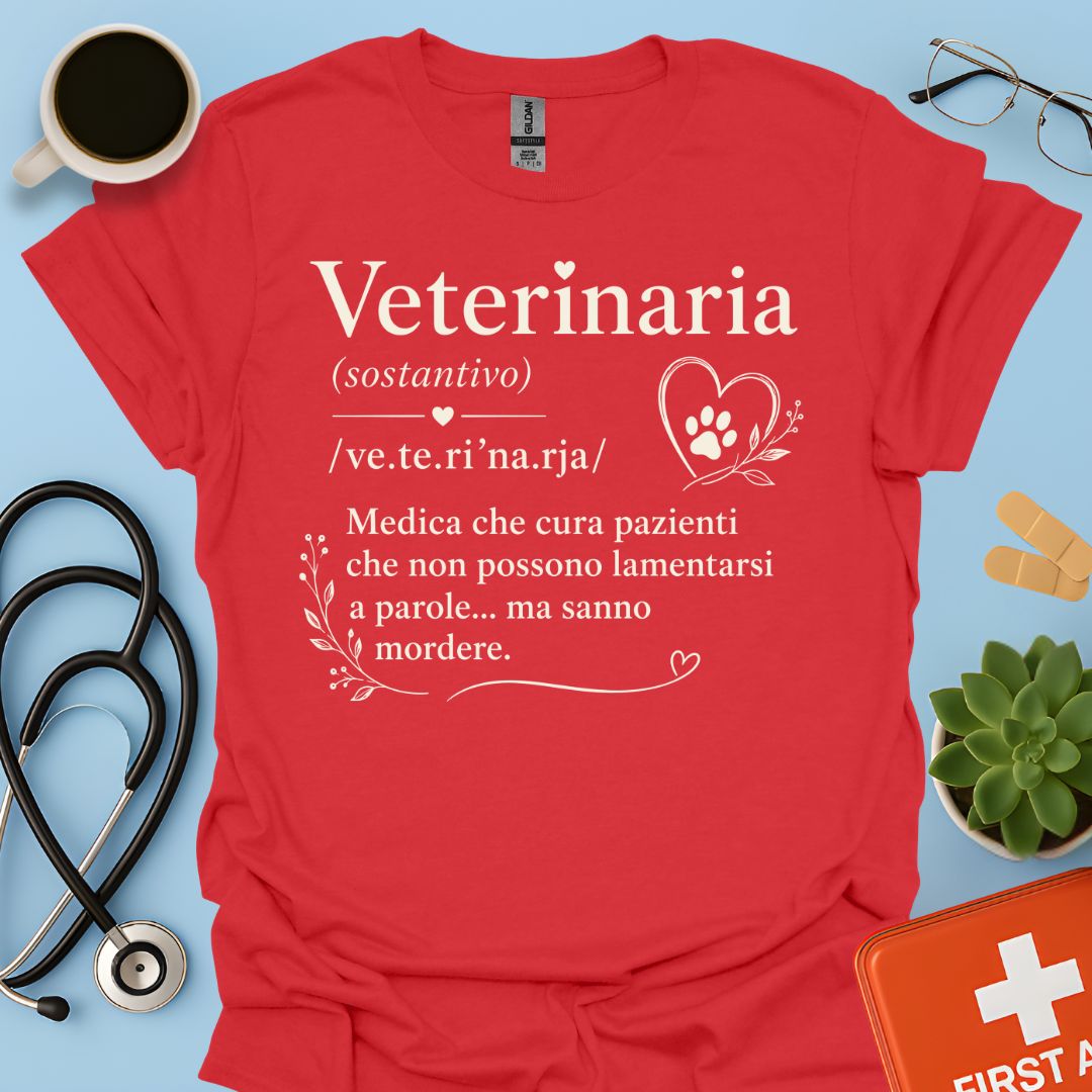 Maglietta Veterinaria: Definizione Divertente
