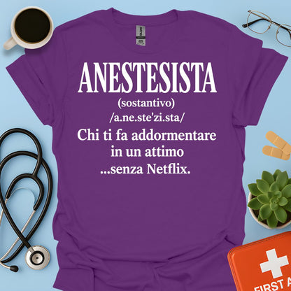 Maglietta Definizione di Anestesista