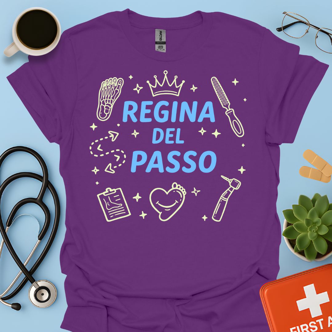 Regina del Passo - Maglietta Podologia e Cura del Piede
