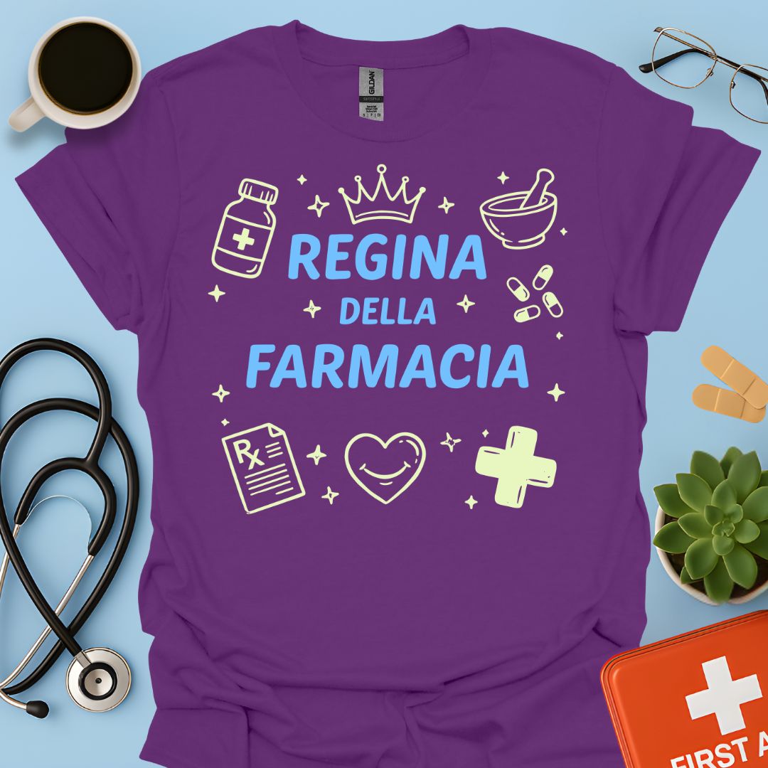 Regina della Farmacia - Maglietta Farmacista e Tecnica Farmaceutica