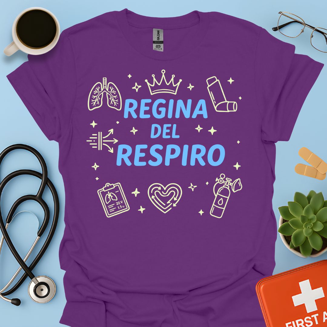 Regina del Respiro - Maglietta Pneumologia e Fisiopatologia Respiratoria