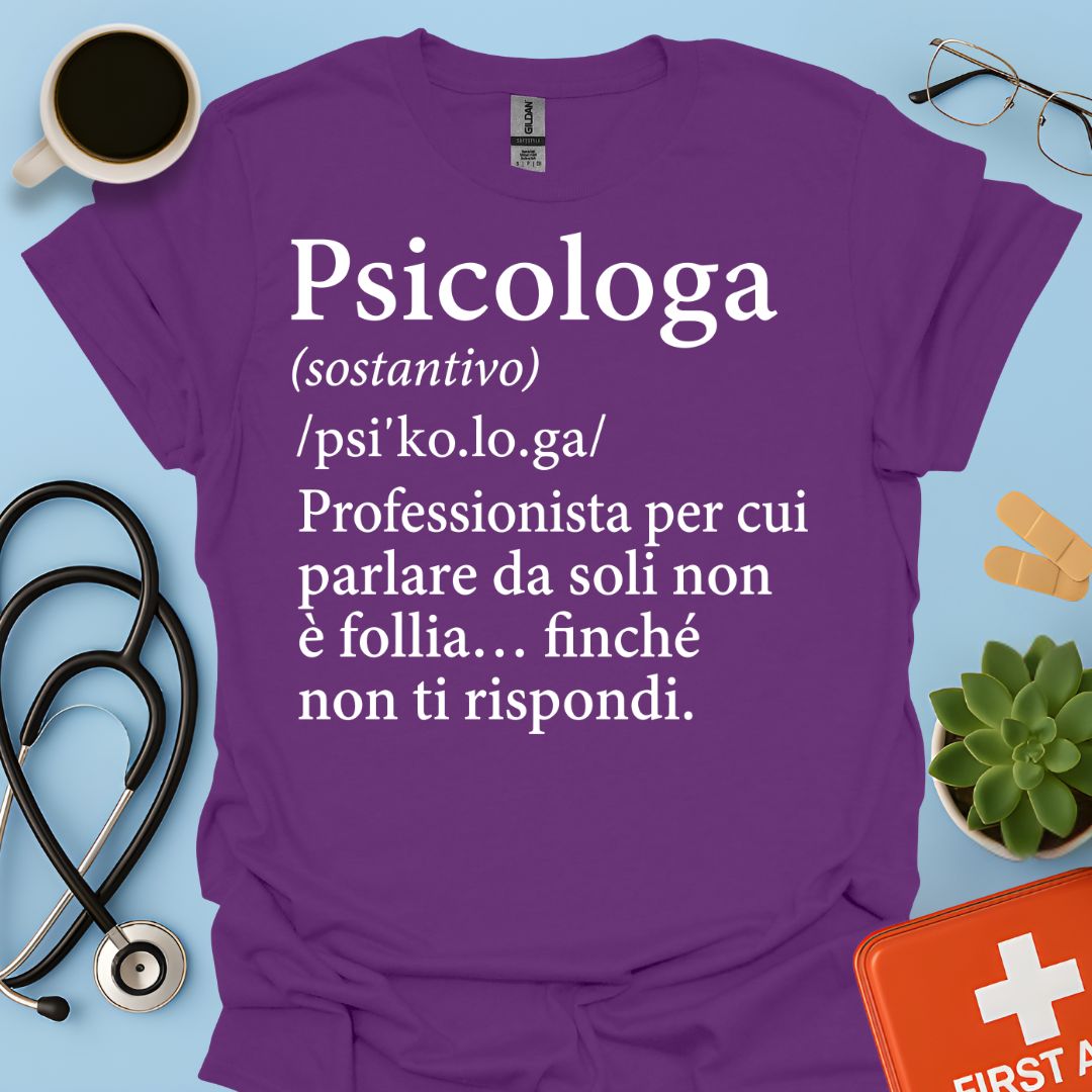 Maglietta Definizione Psicologa