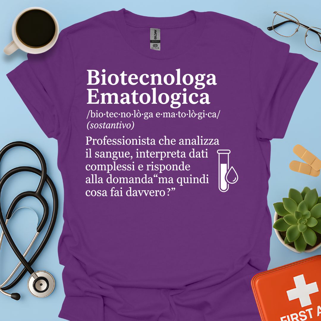 Maglietta Biotecnologa Ematologica