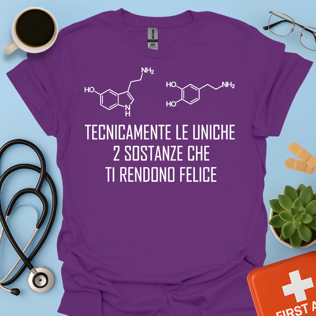 Maglietta Serotonina e Dopamina
