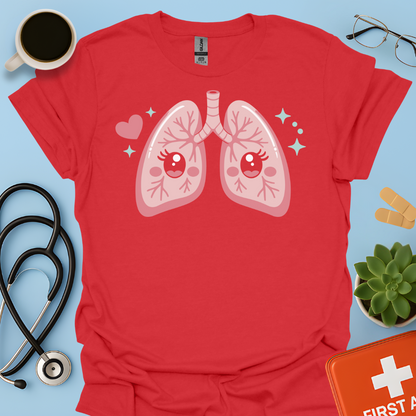 Disegno Dei Polmoni Carini - Medico Maglietta