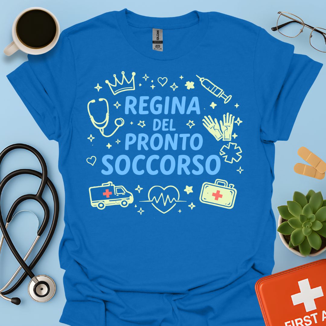 Regina del Pronto Soccorso - Maglietta Medico d'Urgenza