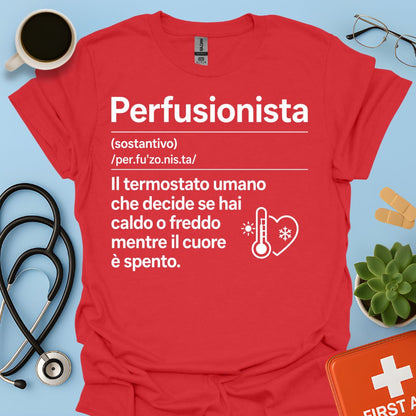 Maglietta Definizione Perfusionista
