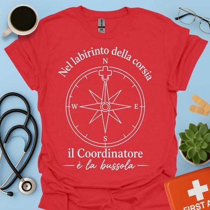 Maglietta Coordinatore Infermieristico – La Bussola della Corsia – Regalo Caposala