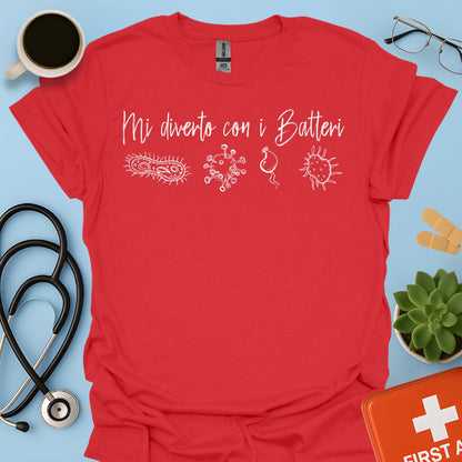 Maglietta Tema Microbiologia