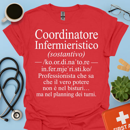 Maglietta Coordinatore Infermieristico – Il Potere è nel Planning – Regalo Caposala