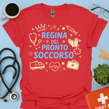 Regina del Pronto Soccorso - Maglietta Medico d'Urgenza
