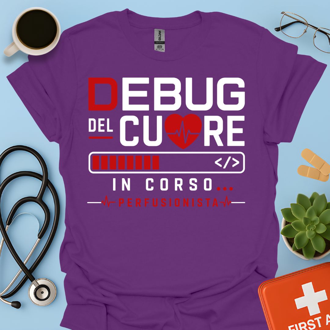 Perfusionista Maglietta "Debug Del Cuore In Corso"