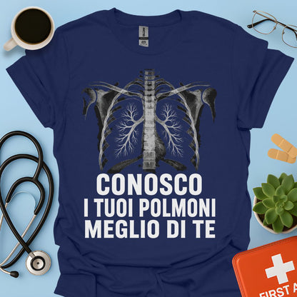 Maglietta Pneumologo – Conosco I Tuoi Polmoni Meglio Di Te
