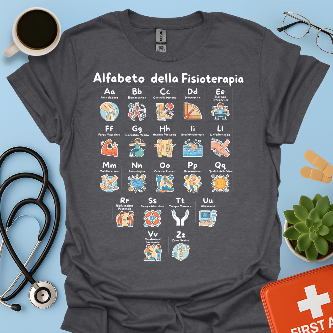Maglietta Alfabeto Fisioterapia