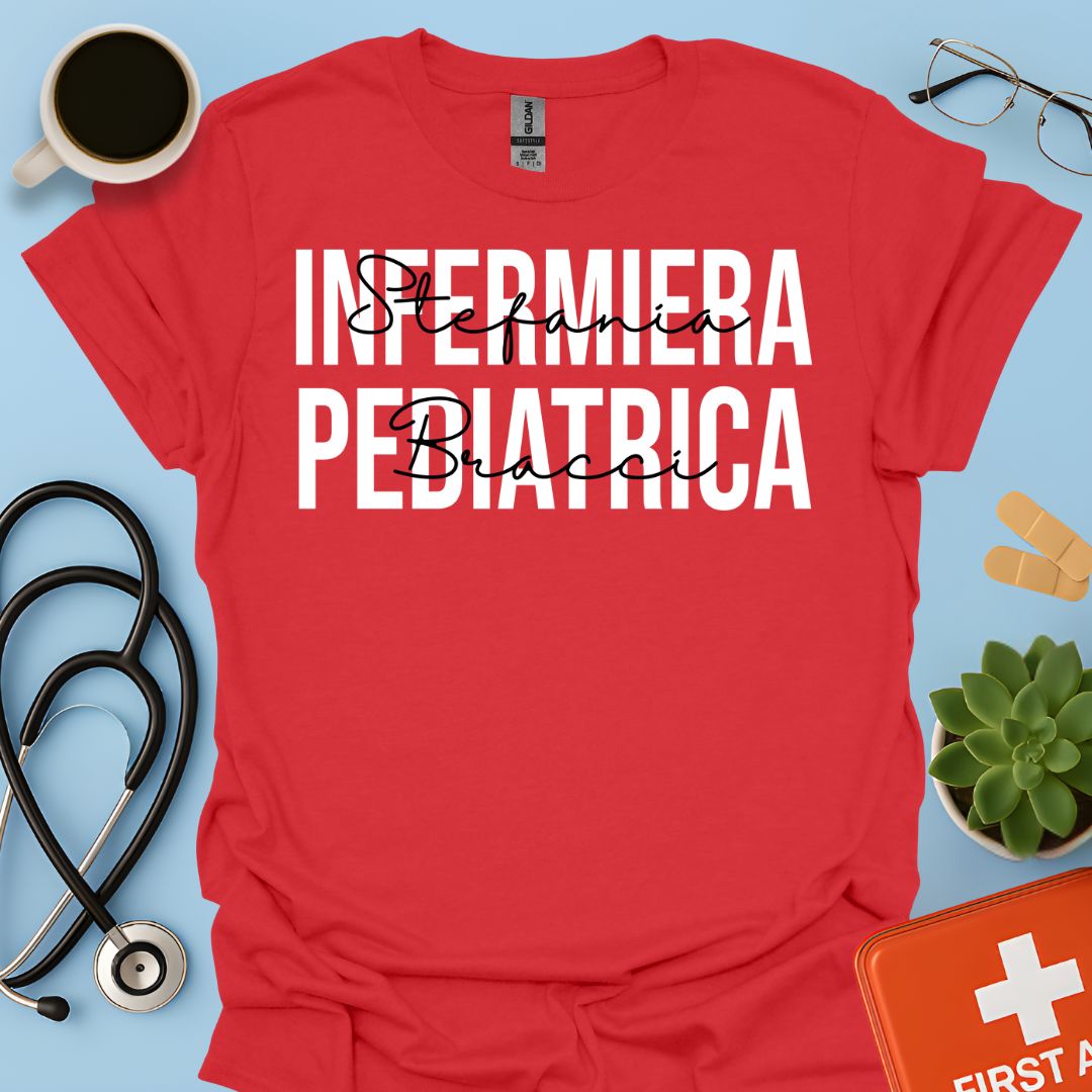 Maglietta Infermiera Pediatrica Personalizzata