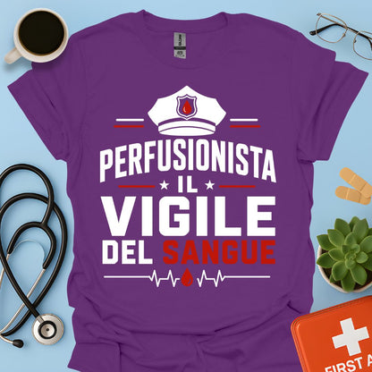 Regalo Perfusionista – Maglietta "Il Vigile del Sangue"