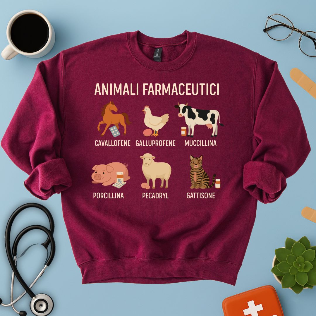 Felpa Divertente Veterinaria / Farmacista