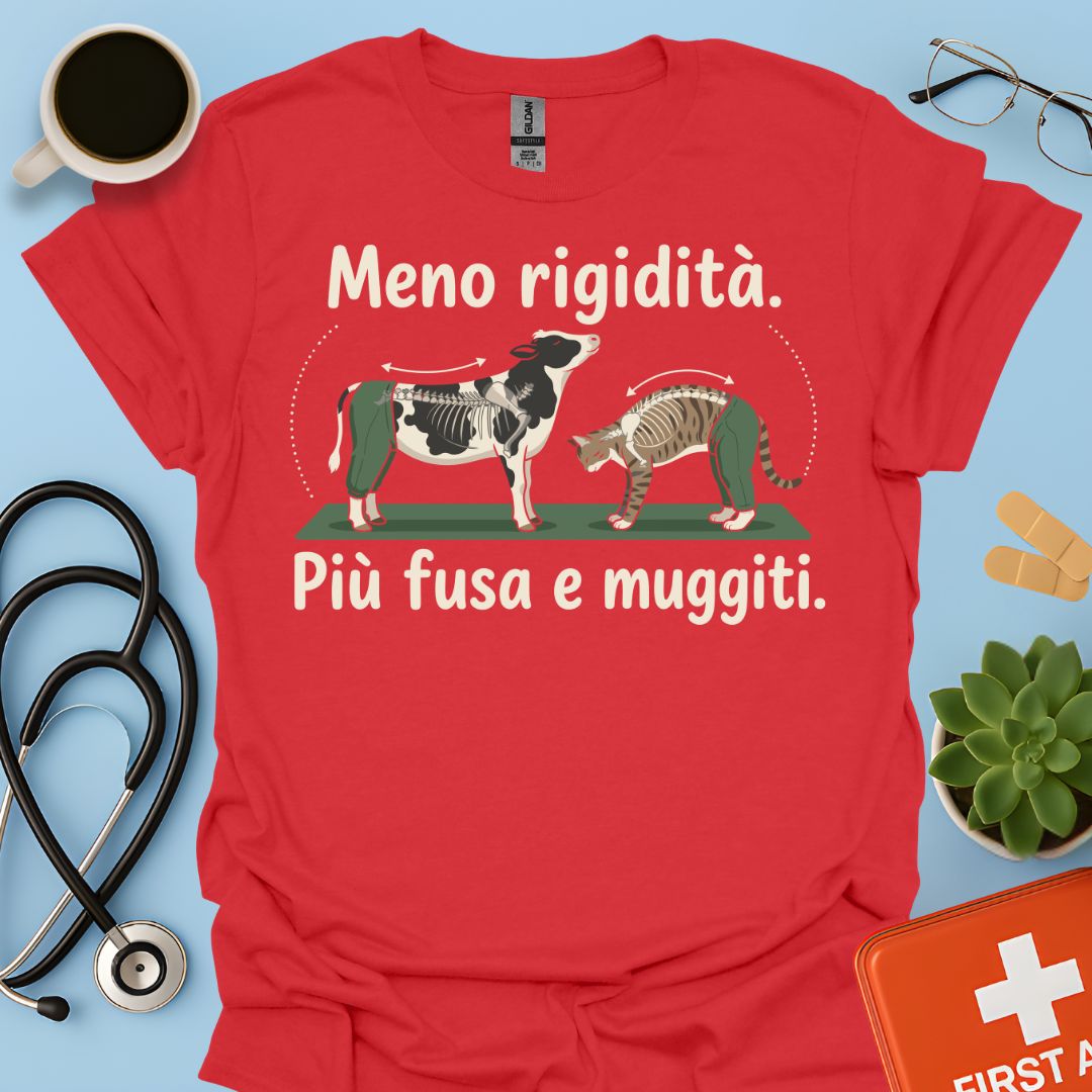 Maglietta Fisioterapista Divertente – L'esercizio Gatto-Mucca