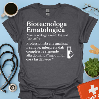 Maglietta Biotecnologa Ematologica