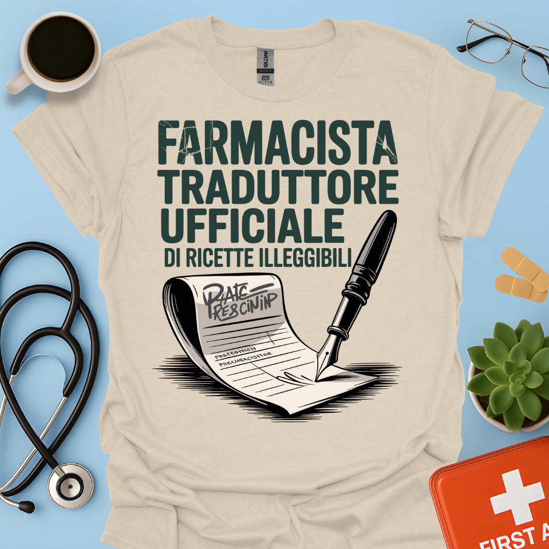 Farmacista traduttore ufficiale di ricette illeggibili — Farmacista Uomo Maglietta