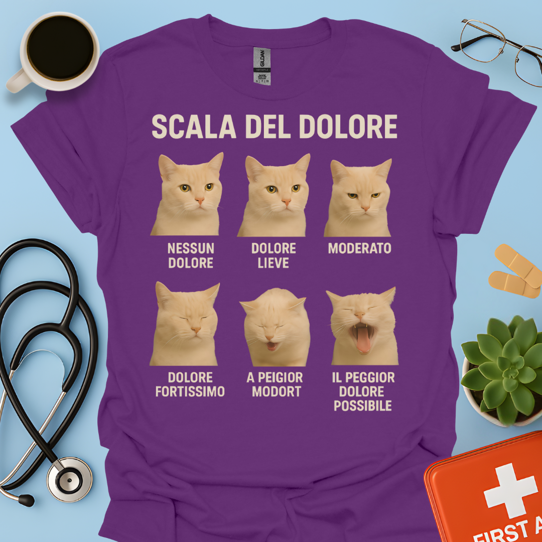 Scala del Dolore dei Gatti - Infermiera Anestesista Maglietta