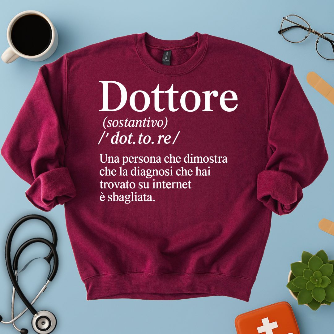 Felpa Definizione Dottore Medico