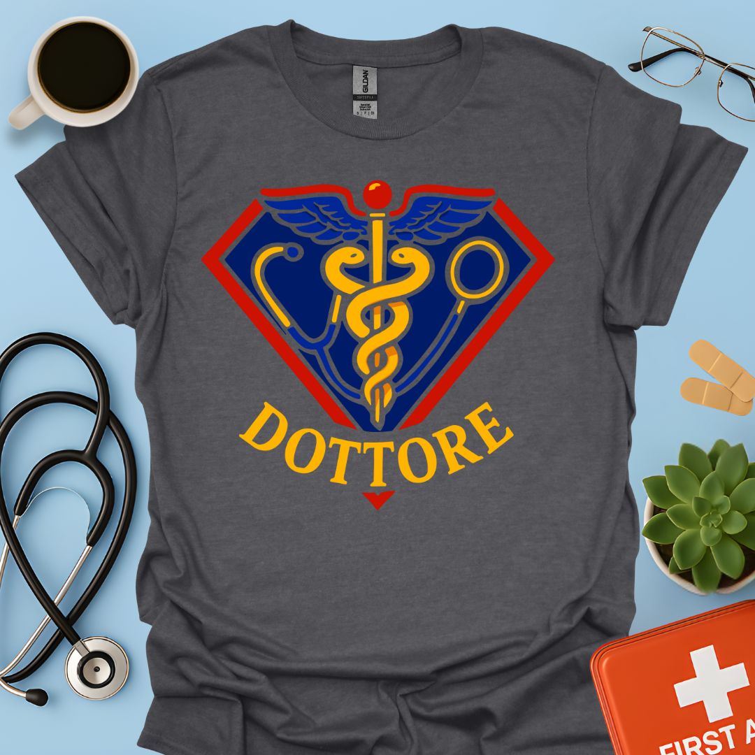 Regalo Divertente Super Dottore Medico Maglietta