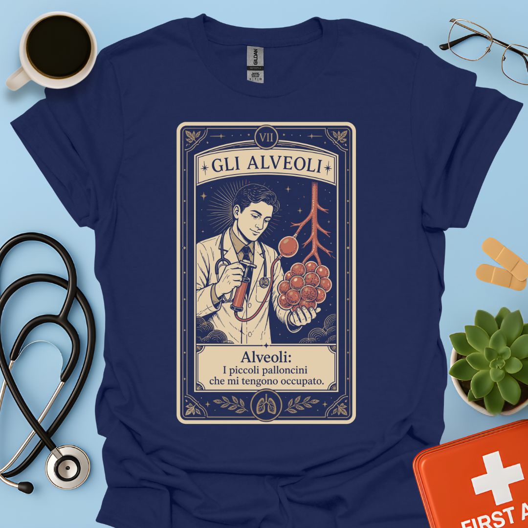 Maglietta Pneumologo – Gli Alveoli Carta dei Tarocchi