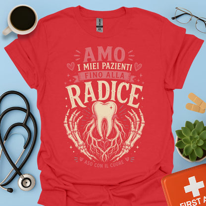 Maglietta ASO "Fino alla Radice" – Regalo Assistente Studio Odontoiatrico