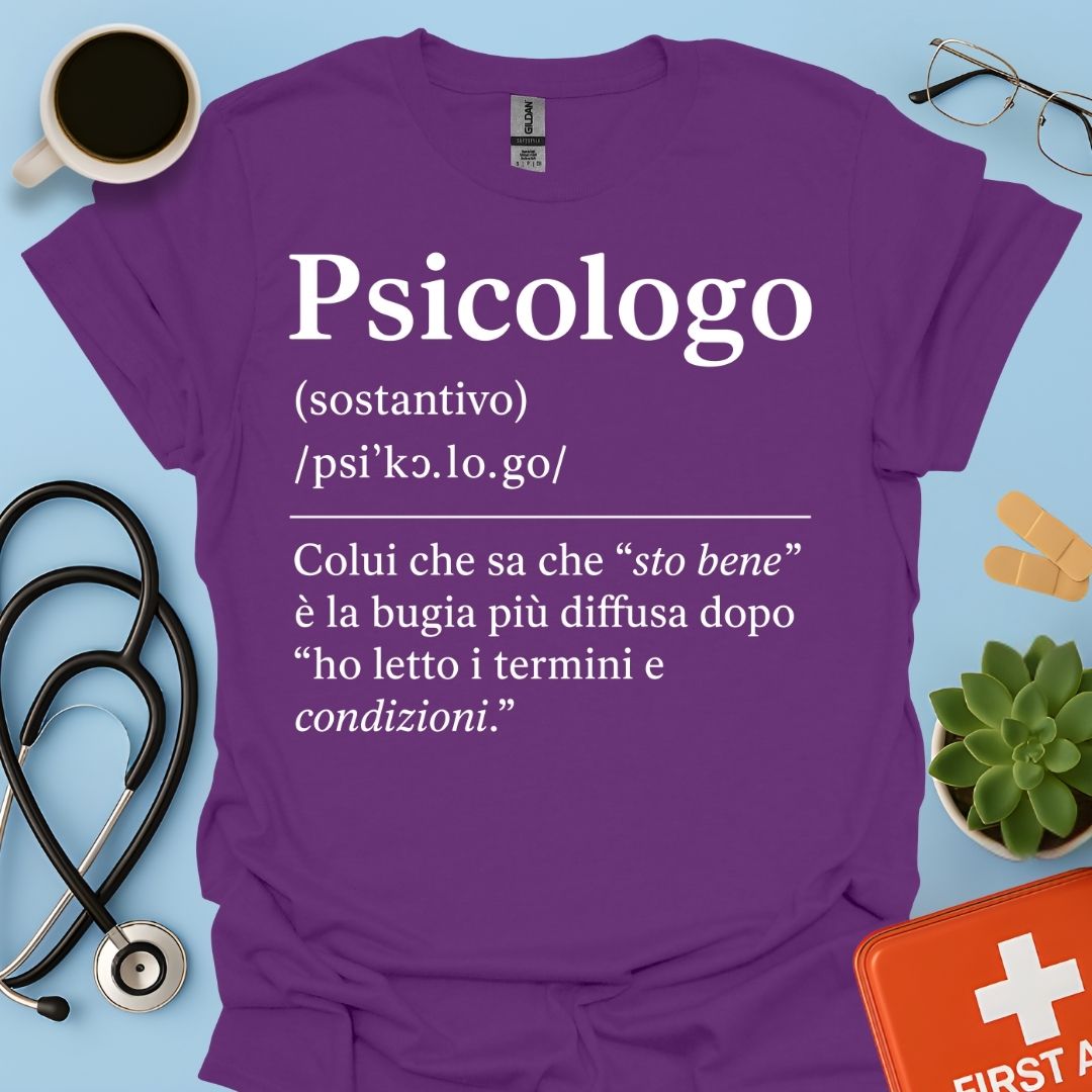 Definizione Psicologo Maglietta