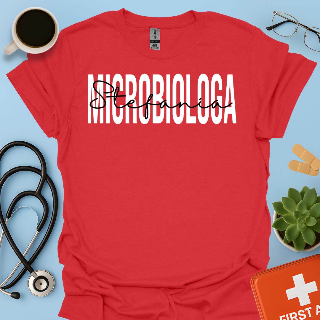 Maglietta Microbiologa Personalizzata