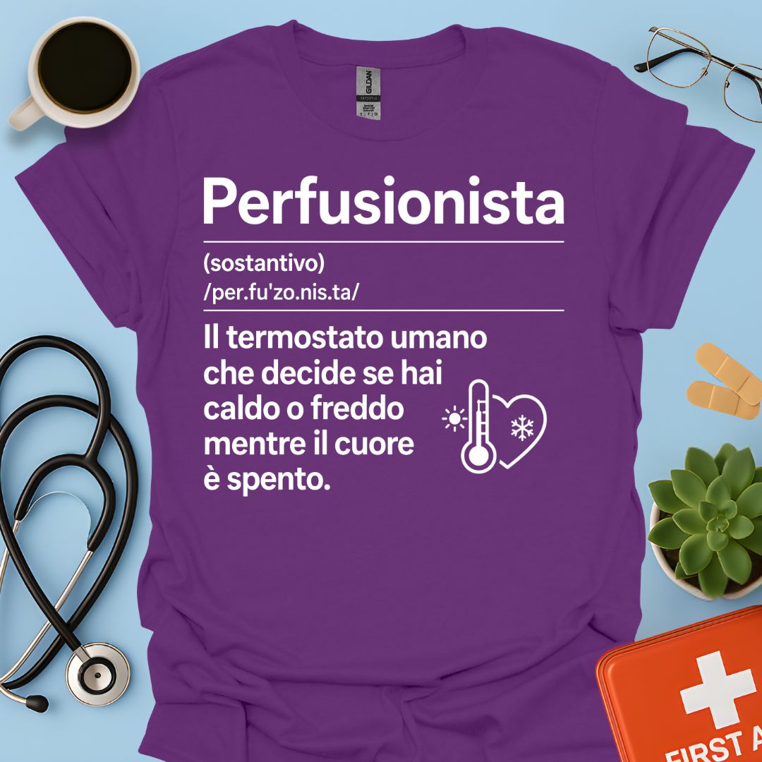 Maglietta Definizione Perfusionista