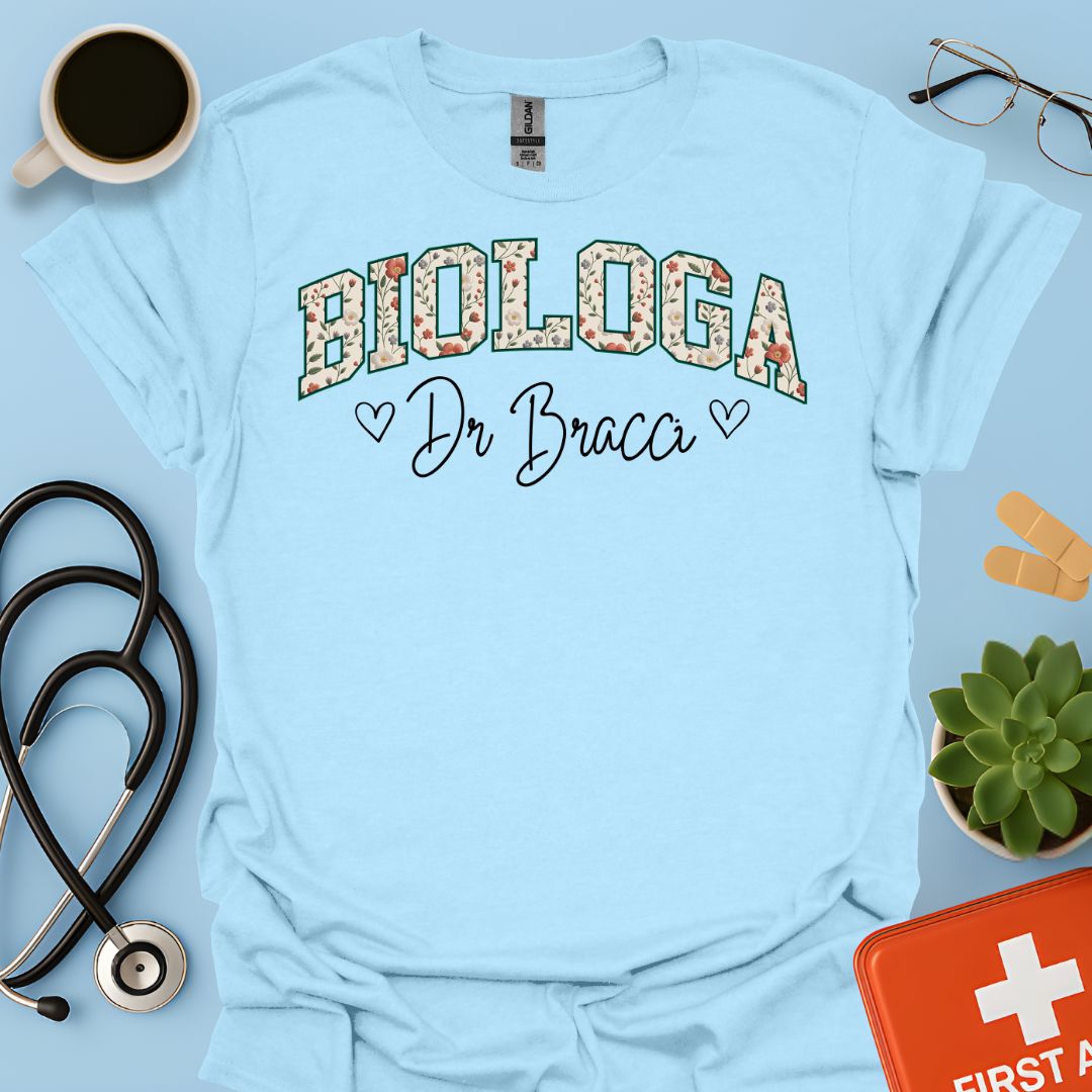 Biologia Donna Maglietta Biologa Personalizzata