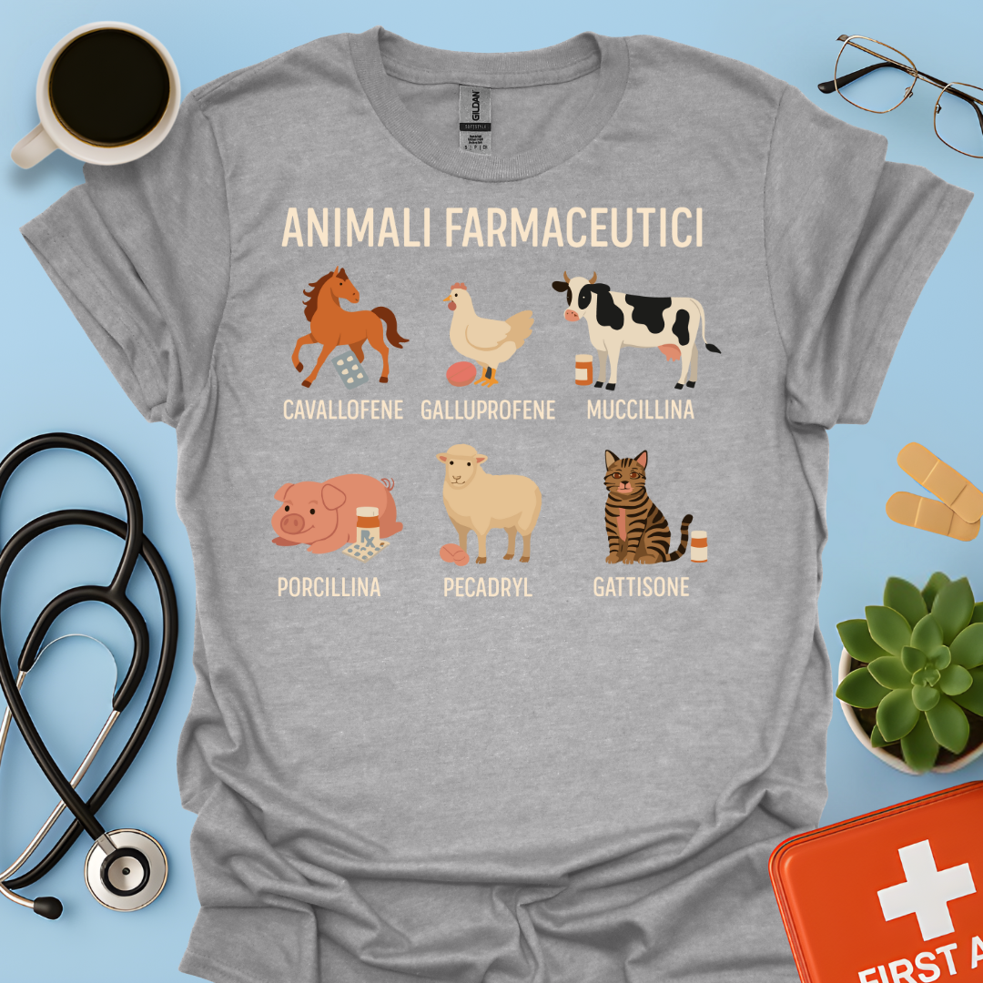 Animali Farmaceutici - Farmacista / Veterinaria Maglietta