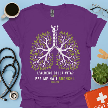 Maglietta Pneumologo – L'Albero della Vita? Per Me Ha i Bronchi