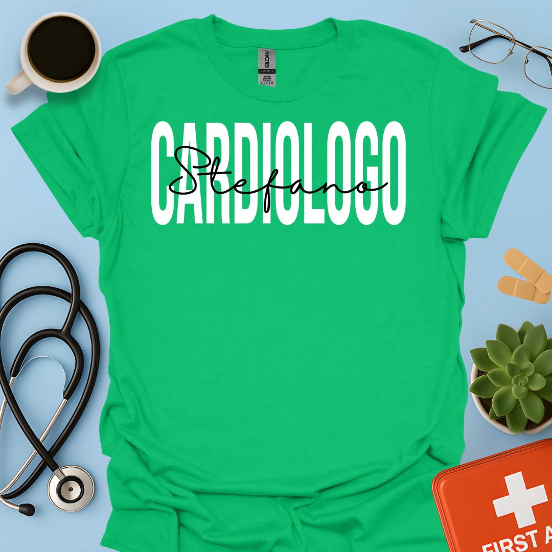 Cardiologia Maglietta Cardiologo Personalizzata