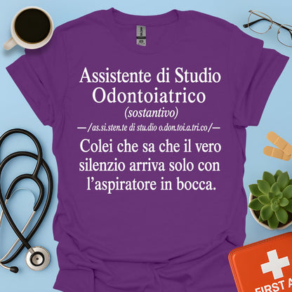 Maglietta Definizione ASO – Regalo Divertente Assistente Studio Odontoiatrico