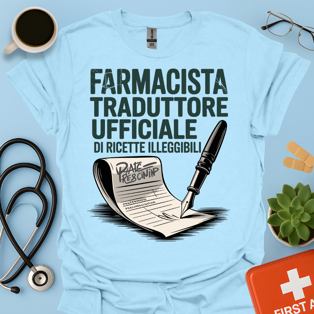 Farmacista traduttore ufficiale di ricette illeggibili — Farmacista Uomo Maglietta