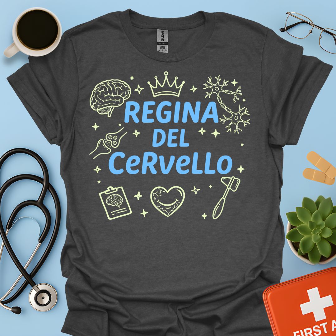 Regina del Cervello - Maglietta per Neurologa