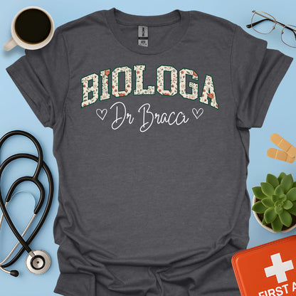 Biologia Donna Maglietta Biologa Personalizzata