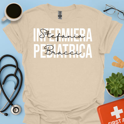 Maglietta Infermiera Pediatrica Personalizzata